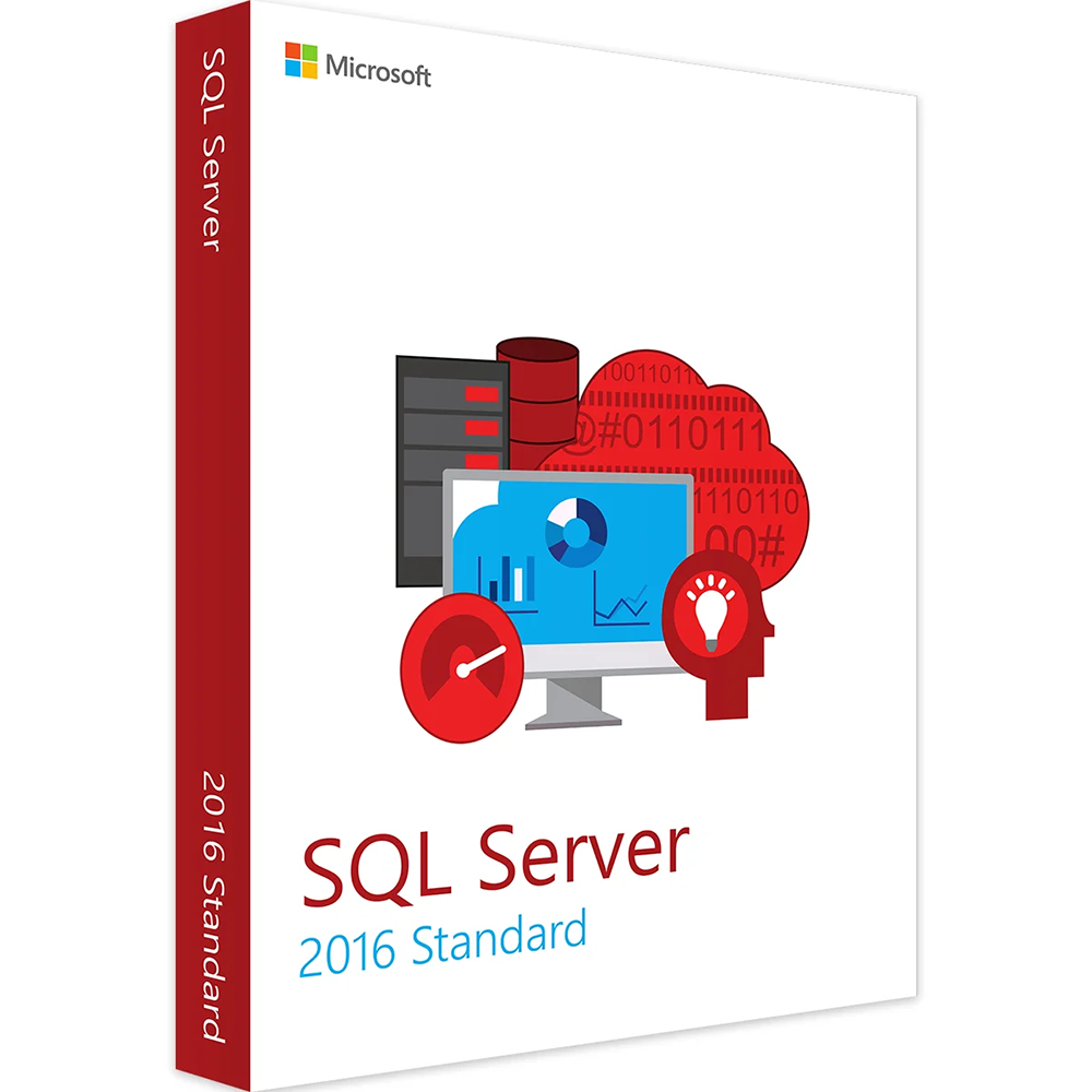 Windows SQL Server 2016, Standard, kit ISO, licenta digitala
