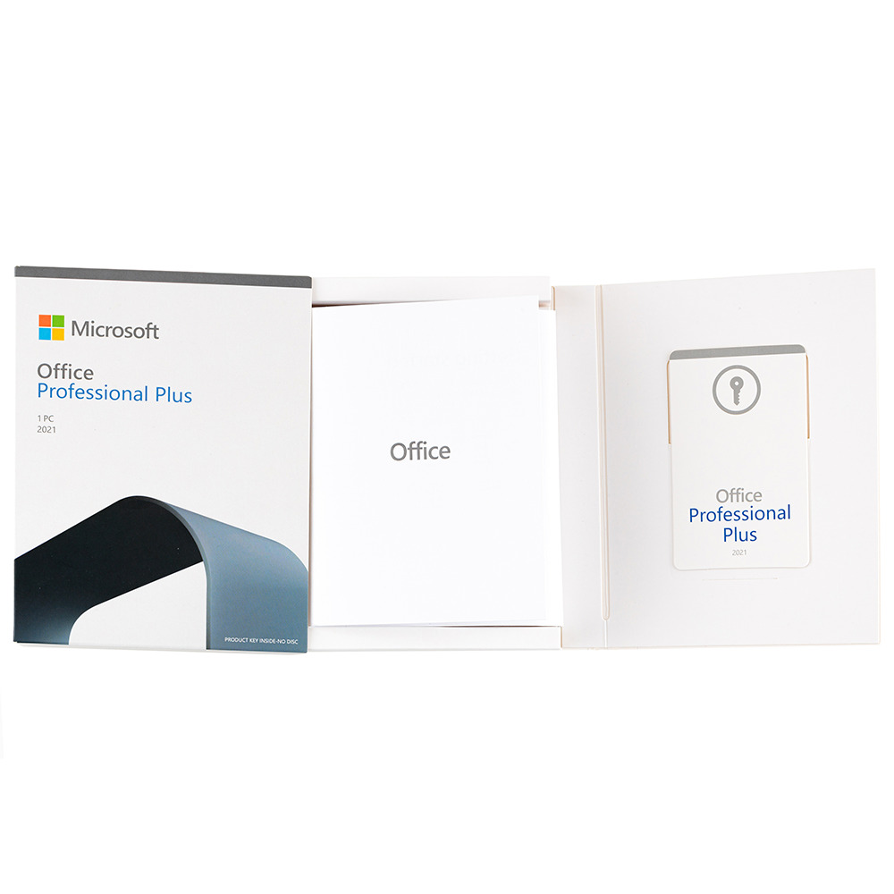 Office 2021 Professional Plus, OEM Retail FPP, Windows 32/64 bit, Multilanguage, USB 3.0, eticheta CoA 2021