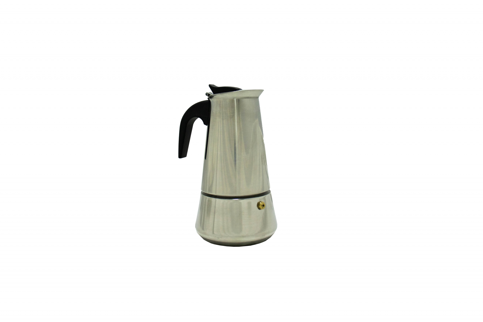 Espressor cafea 6 portii OMS-Stilo, otel inoxidabil, 13x10x20 cm, argintiu/negru