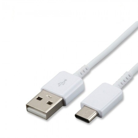 Cablu de date si incarcare EP-DW700CWE USB Type C pentru Samsung S8/S8+/S9/S9+/S10/S10+/Note 8/9/10/10+, 1.5m, Alb