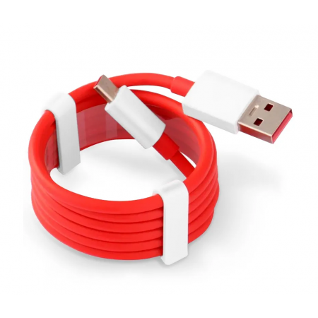 Cablu de date si incarcare pentru One Plus, D140, USB-USB-C, 3A, 1m, Rosu