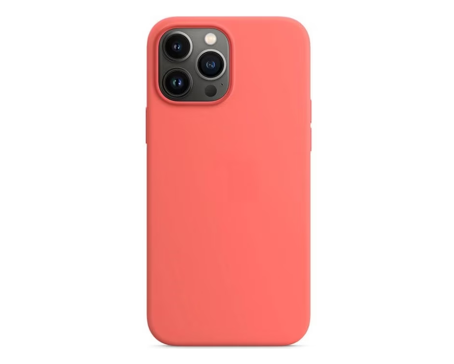 Husa spate si protectie cu Magsafe, Silicon Case pentru Iphone 13, Pink Pomelo