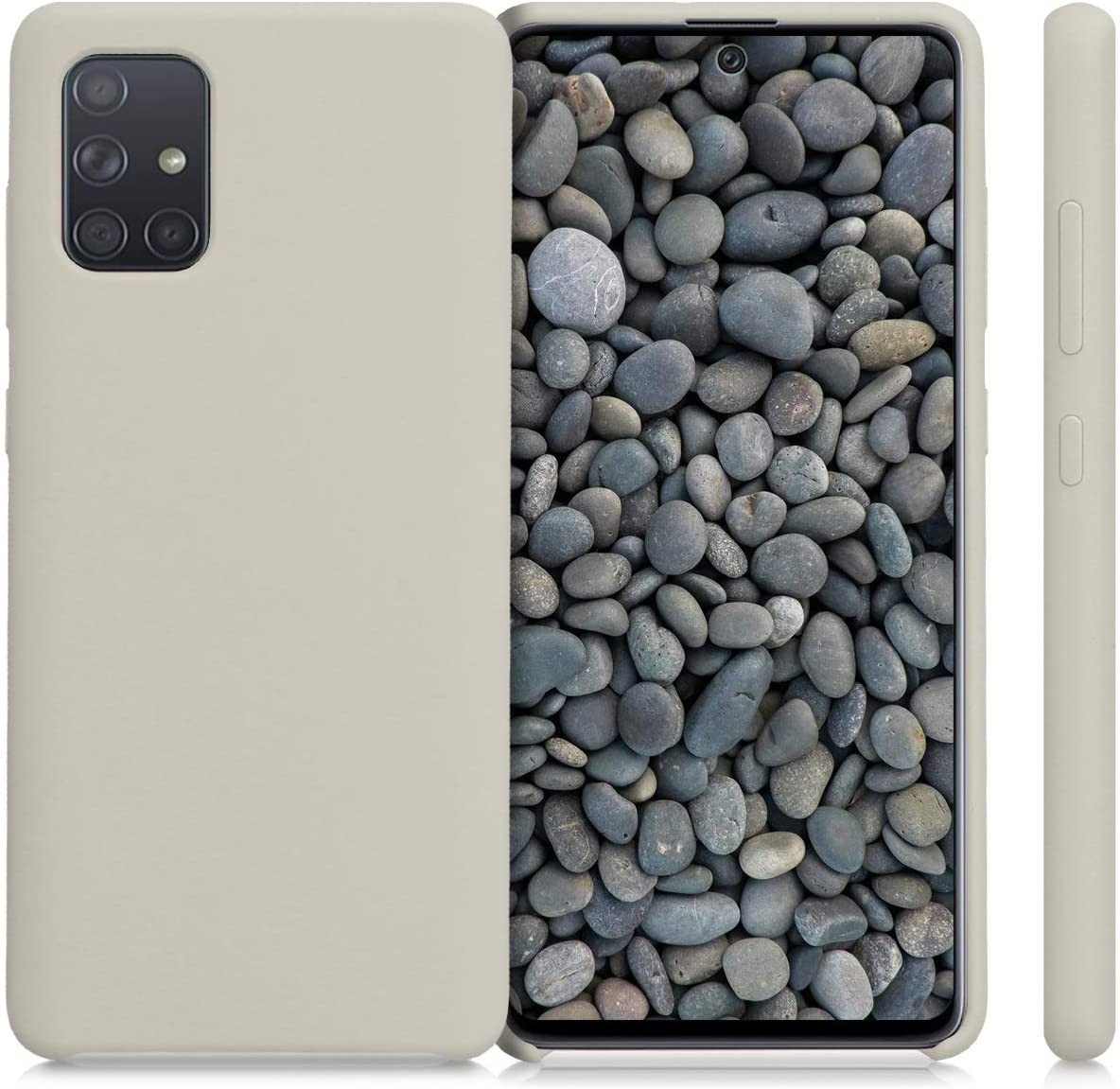 Husa protectie pentru Samsung Galaxy A72 5G ultra slim din silicon Gri,silk touch, interior din catifea