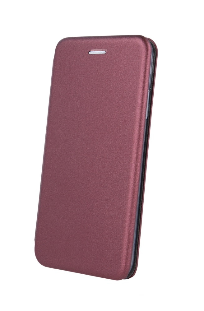 Husa de protectie tip carte pentru Xiaomi Redmi Note 9, Inchidere magnetica, Visiniu