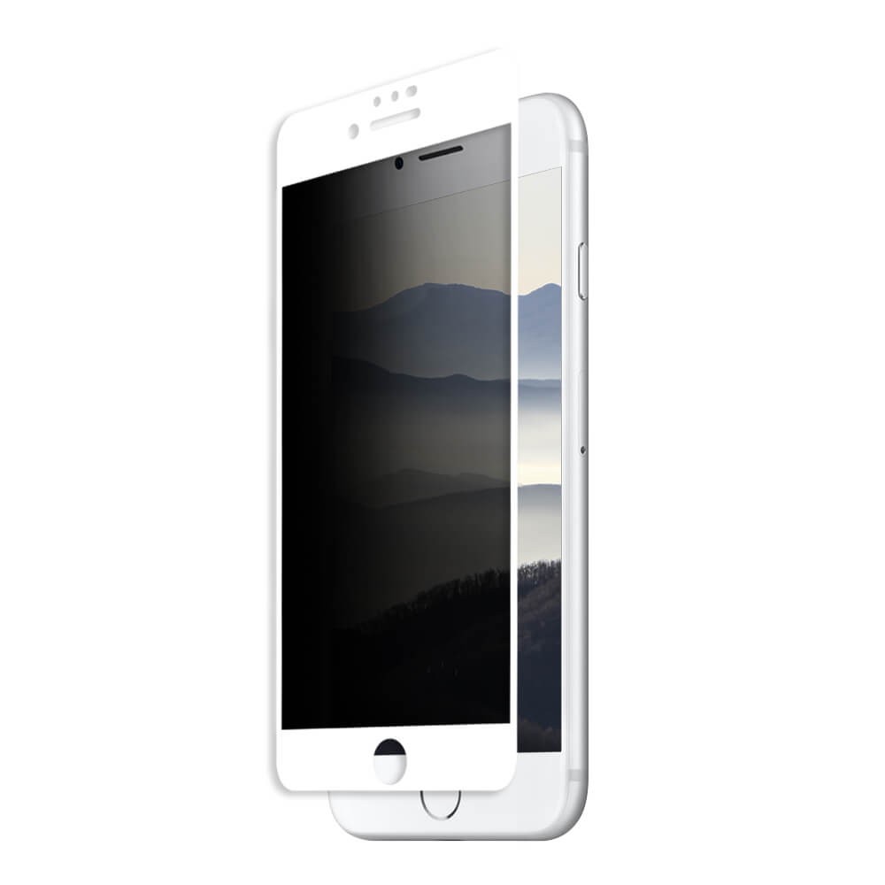 Folie Sticla Securizata Privacy 5D Tempered Glass Full Glue Apple iPhone 6 Alb