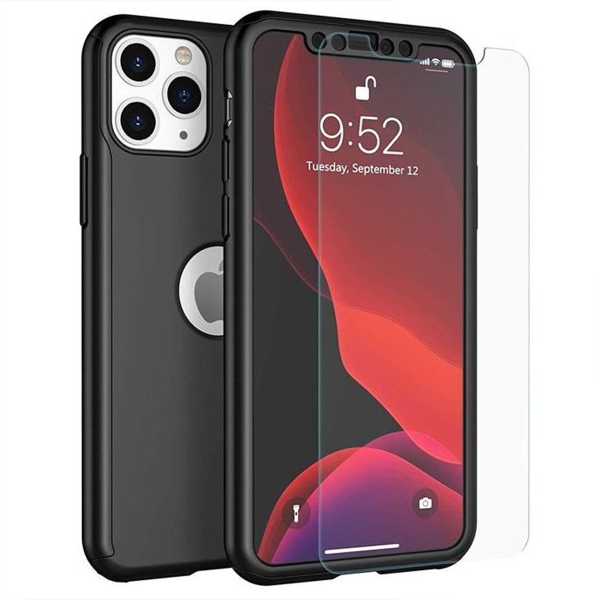 Husa de protectie Flippy compatibila cu Huawei P Smart 2019 Full Cover 360 Negru + Folie de protectie