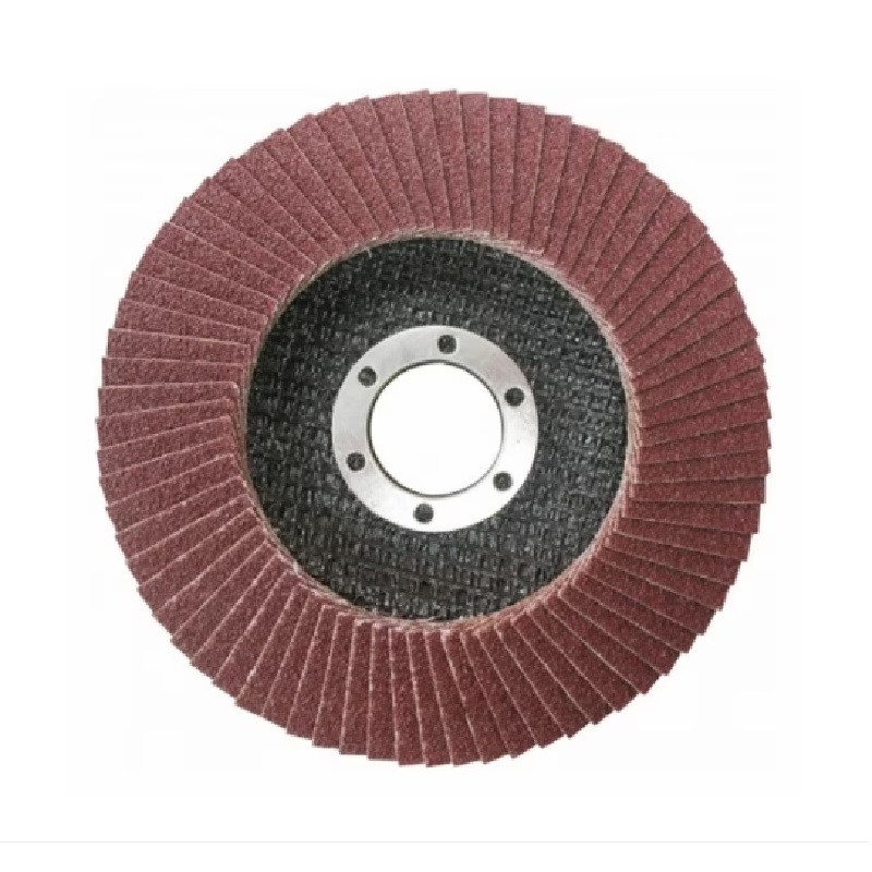 Disc lamelar de slefuit cu granulatie P100, diametrul de 125 x 22.2 mm pentru polizor unghiular
