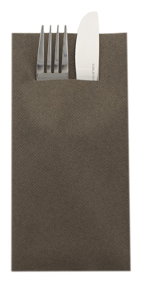 Servetel Pocket Linclass - Basic Brown / 40 x 40 cm / 75 buc