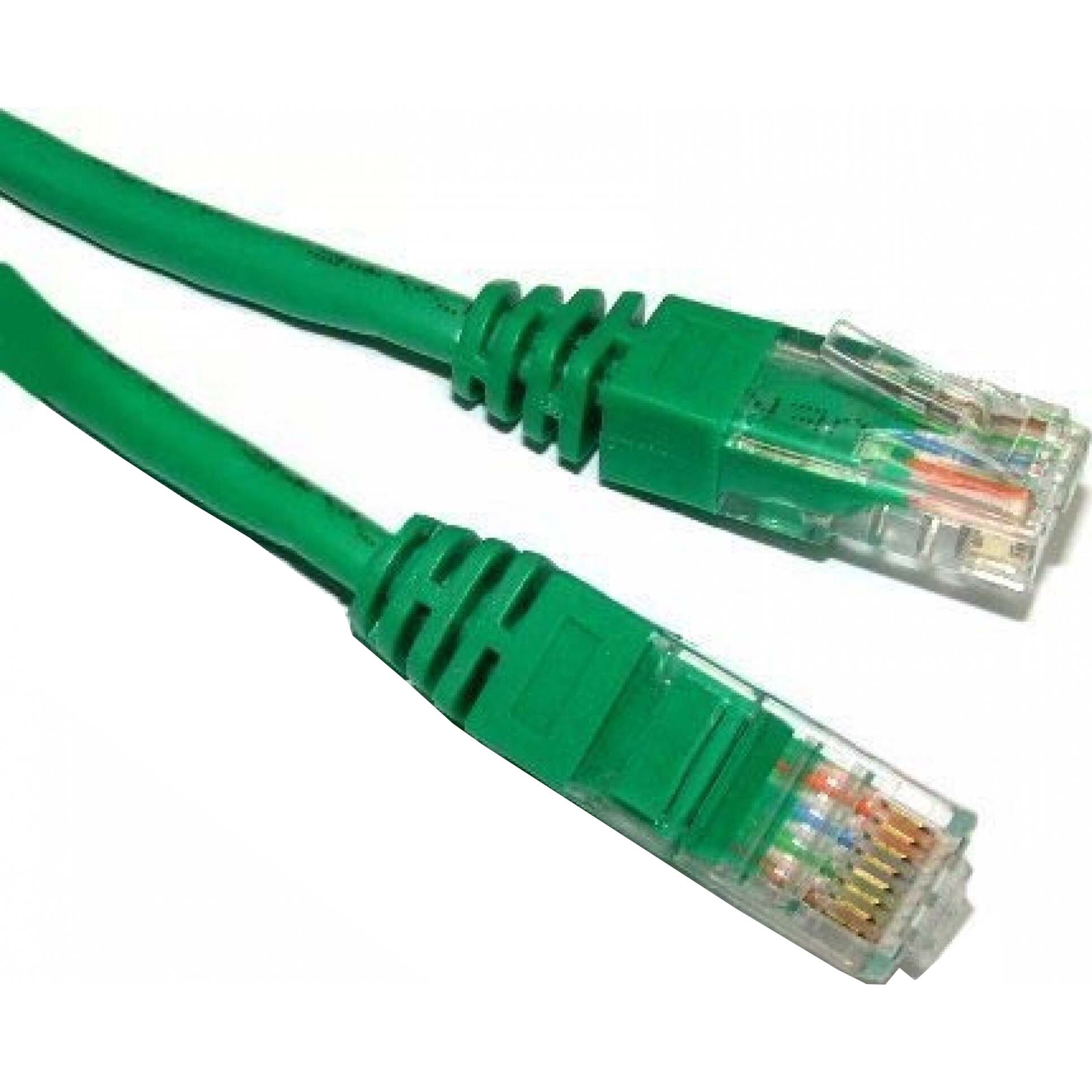 Cablu UTP Retea, Verde Cat5e, 2m Lungime – Cablu Ethernet cu Mufa, Conector RJ45