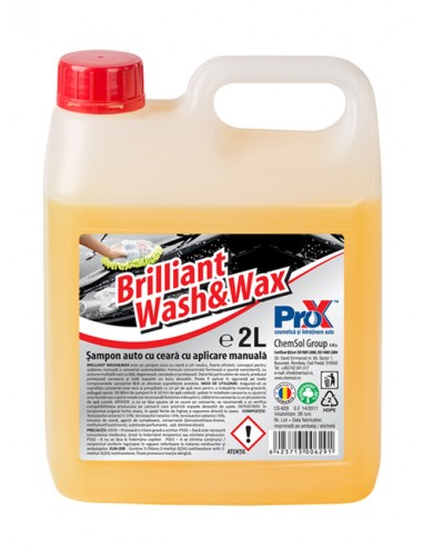 Sampon auto concentrat cu ceara Brilliant Wash&Wax Pro-X 2L