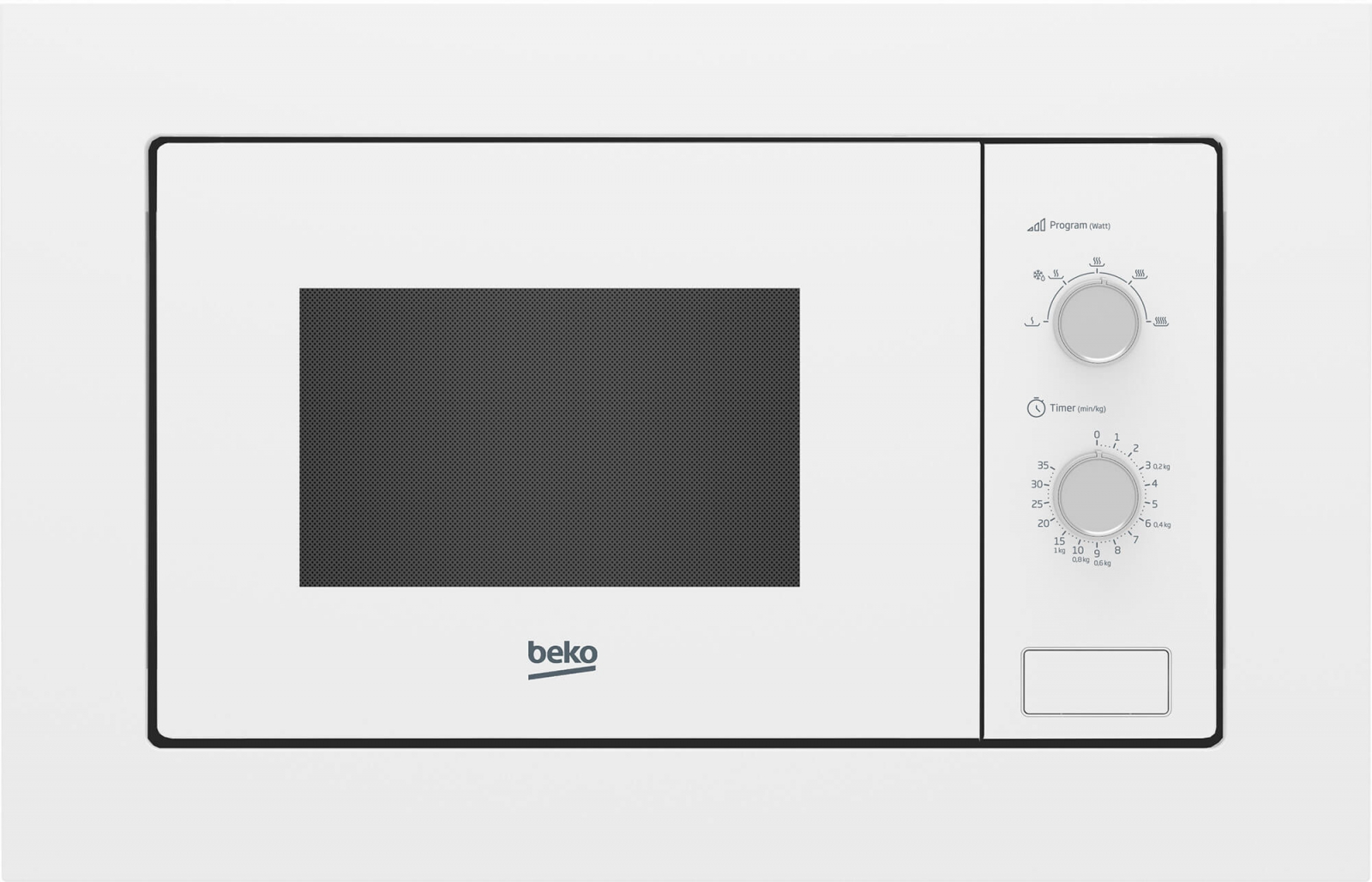 Cuptor cu microunde incorporabil Beko BMOB20202W, 800 W, 20 L, functie dezghetare, alb