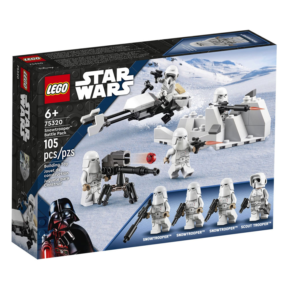 Set de construit LEGO® Star Wars, Pachet de lupta Snowtrooper, 105 piese