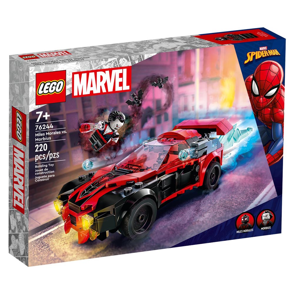 Set de construit LEGO® Marvel Super Heroes, Miles Morales vs. Morbius, 220 piese