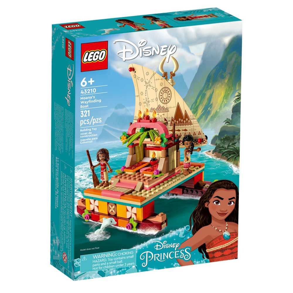Set de construit LEGO® Disney, Catamaranul Moanei, 321 piese