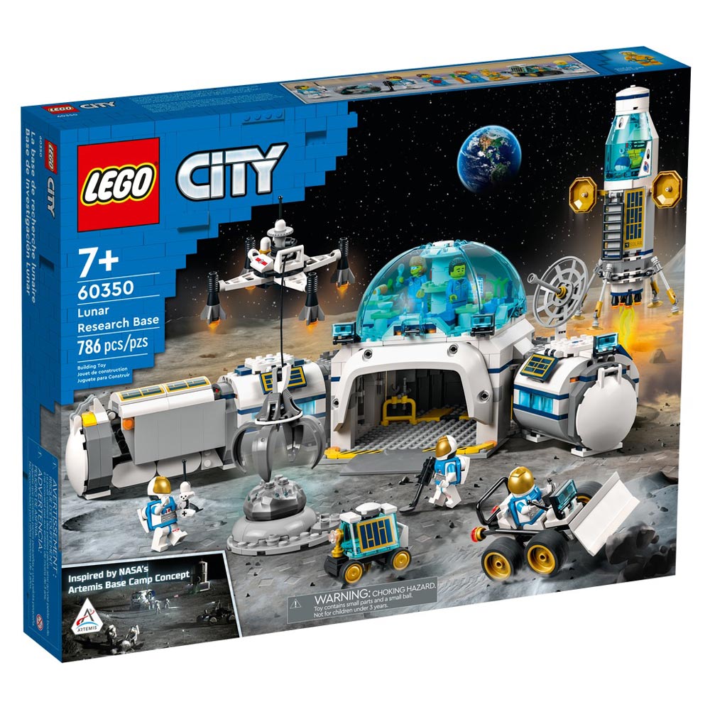 Set de construit LEGO® City, Baza stiintifica de pe luna, 786 piese