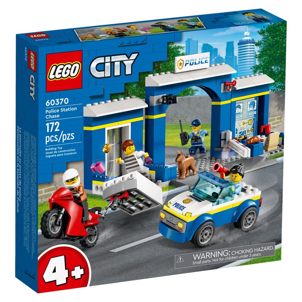 Set de construit LEGO® City, Urmarire la sectia de politie, 172 piese