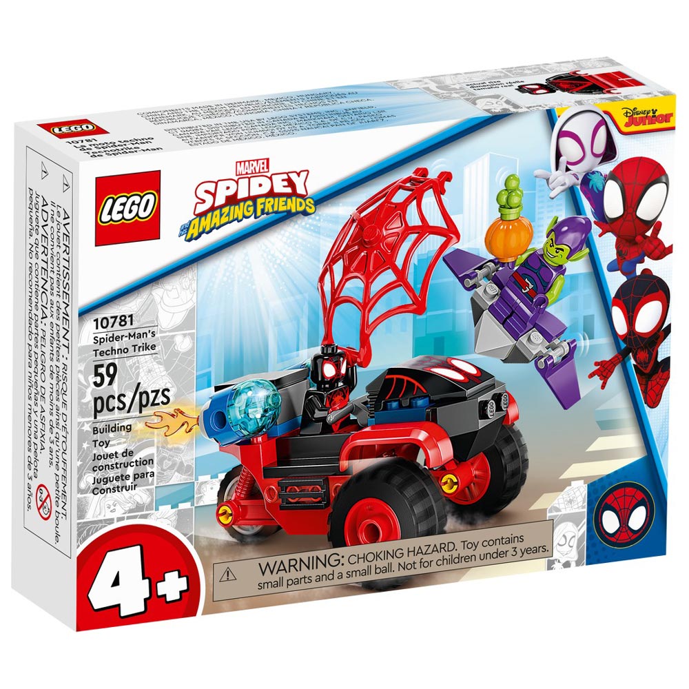 Set de construit LEGO® Marvel Super Heroes, Miles Morales: Tehno-tricicleta, 59 piese
