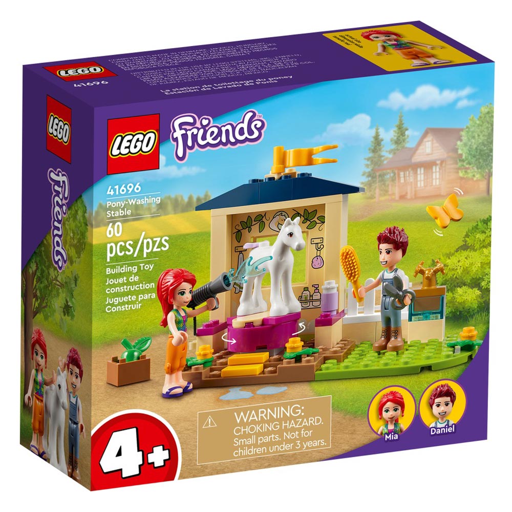 Set de construit LEGO® Friends, Grajdul de ingrijire a poneilor, 60 piese