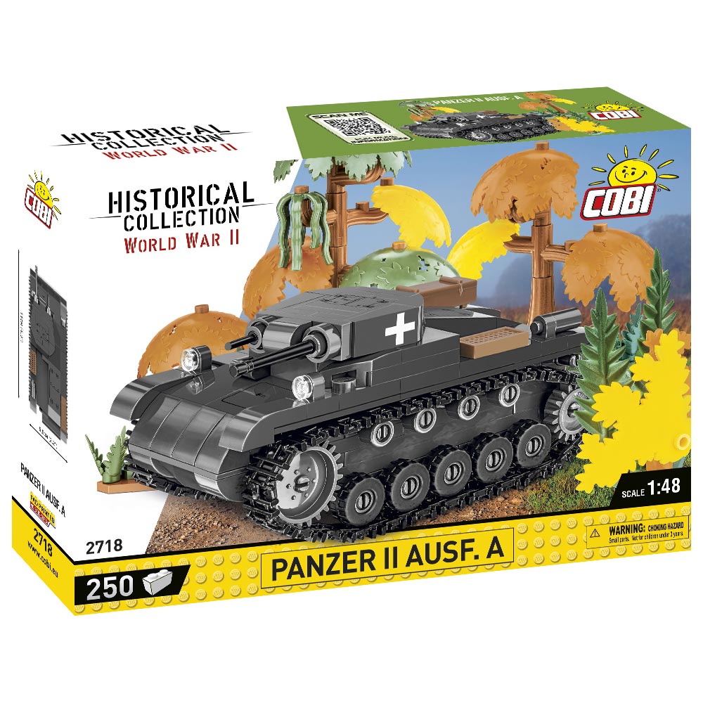 Set de construit Cobi Panzer II Ausf.A, colectia Tancuri, 2718, 250 piese