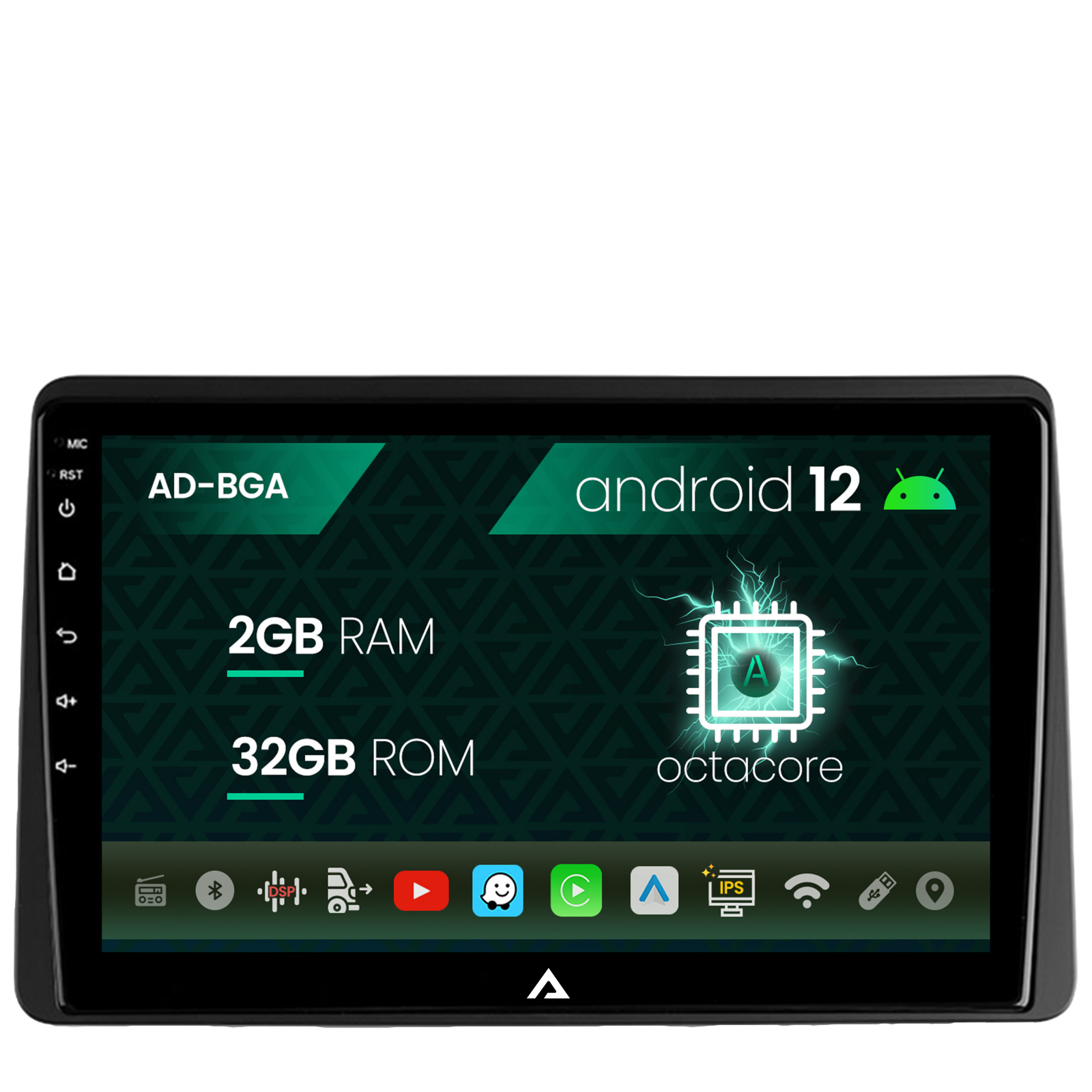 Navigatie Dacia Duster (2018+), Android 12, A-Octacore / 2GB RAM + 32GB ROM, 9 Inch - AD-BGA10002+AD-BGRKIT366