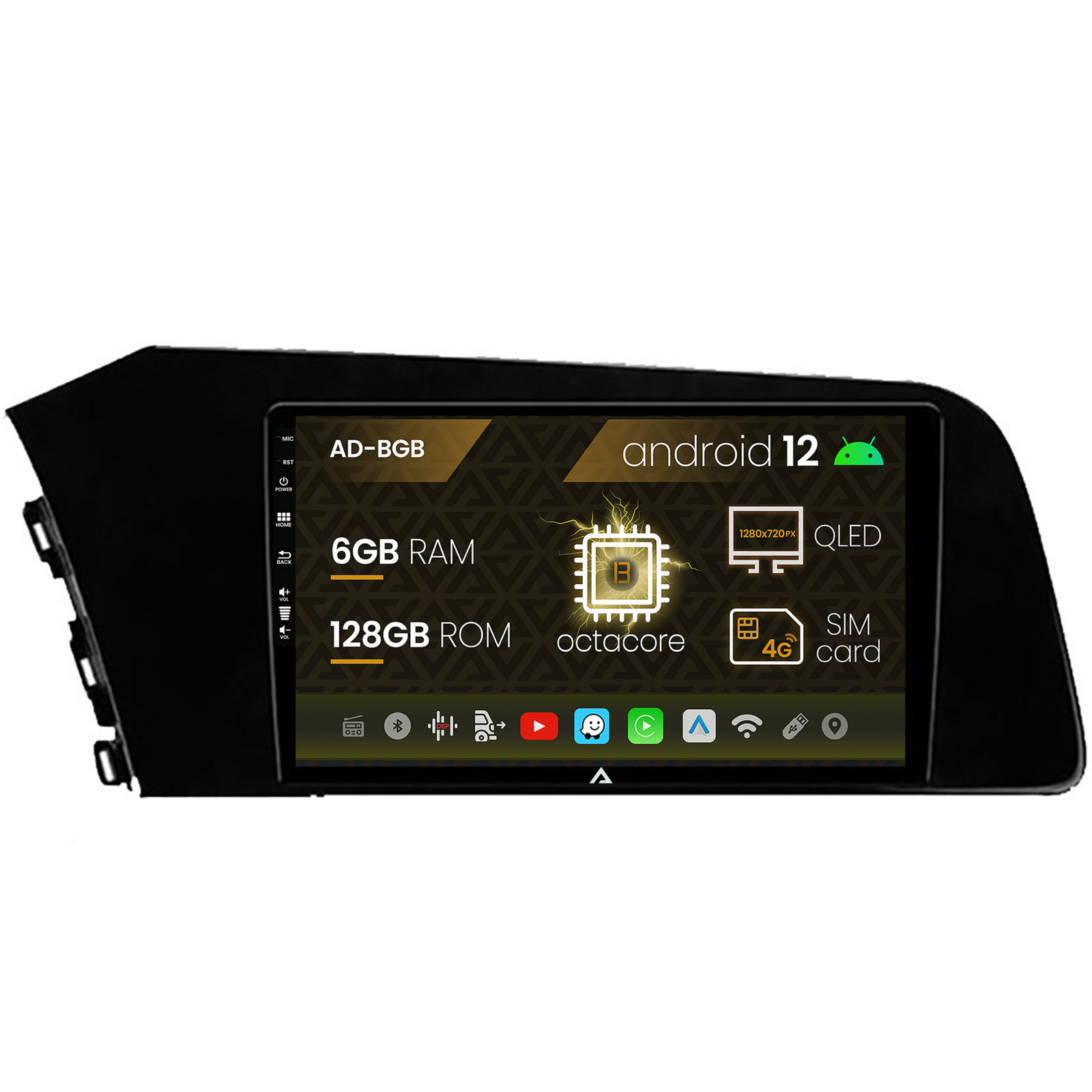 Navigatie Hyundai Elantra (2020-Prezent), Android 12, B-Octacore / 6GB RAM + 128GB ROM, 9Inch - AD-BGB9006+AD-BGRKIT227