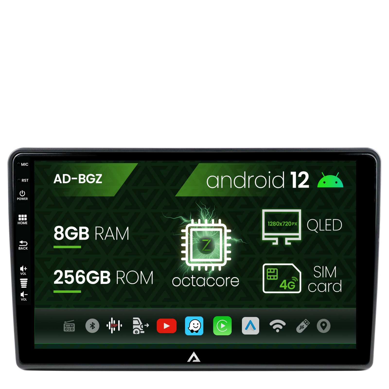 Navigatie Citroen Berlingo (2008-2019), Android 12, Z-Octacore / 8GB RAM + 256GB ROM, 9 Inch - AD-BGZ9008+AD-BGR001UNI