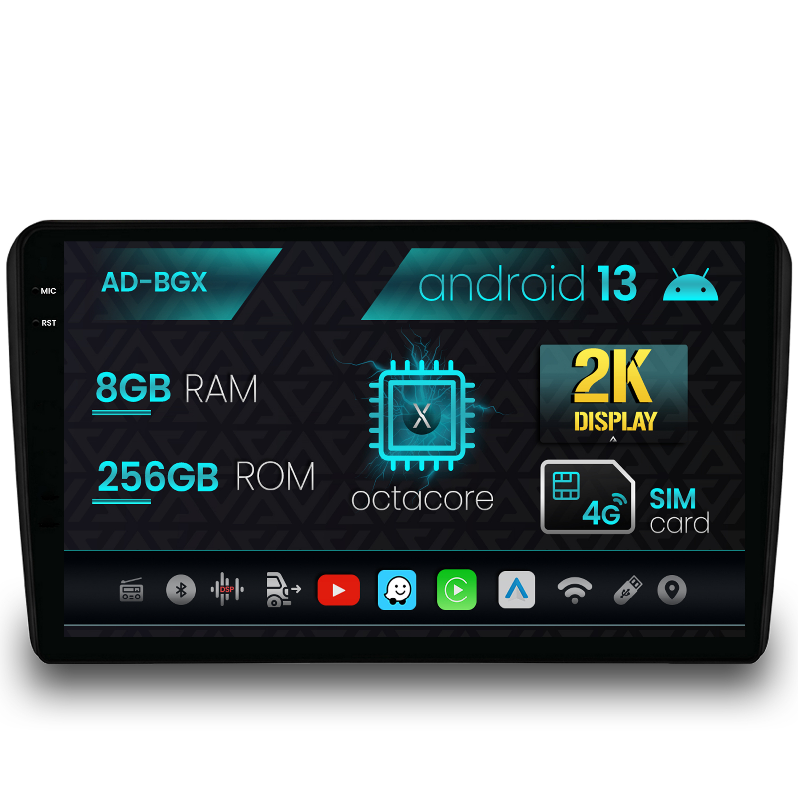 Navigatie Audi A3/ S3/ RS3, Android 13, X-Octacore / 8GB RAM + 256GB ROM, 9.25 Inch - AD-BGX9008+AD-BGRKIT424