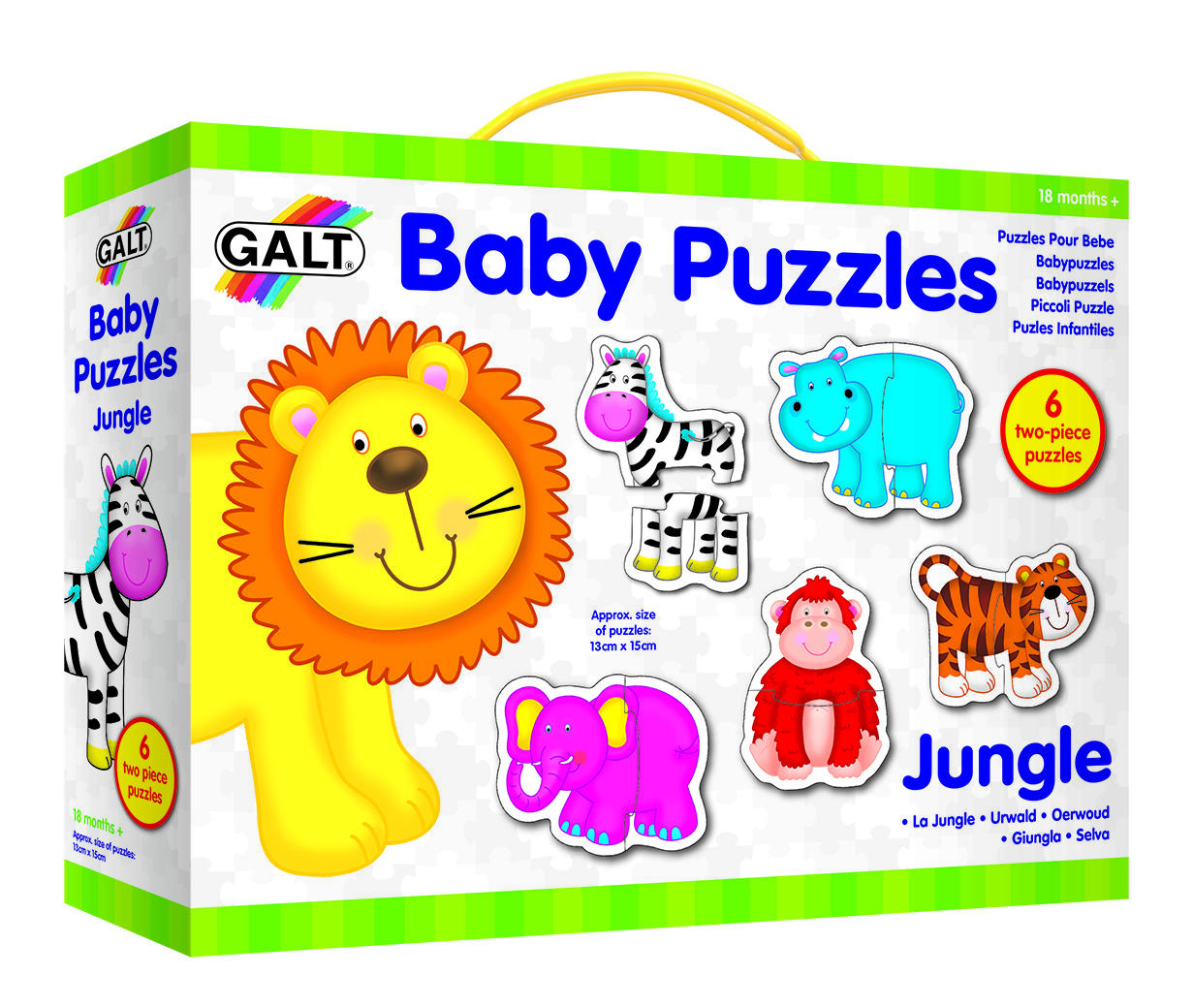 Baby Puzzle: Animale din jungla - 2 piese