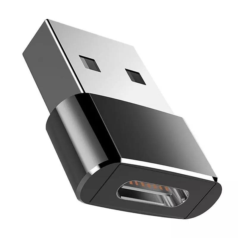 Adaptor USB-A la TIP-C, 2 cm, Gonga® Negru