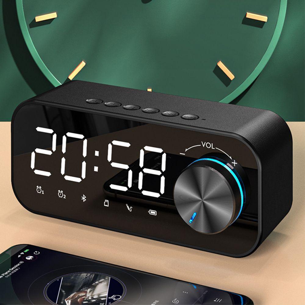 Boxa Portabila Bluetooth cu Ceas Digital ( Alarma Trezire, Lumina de Noapte )