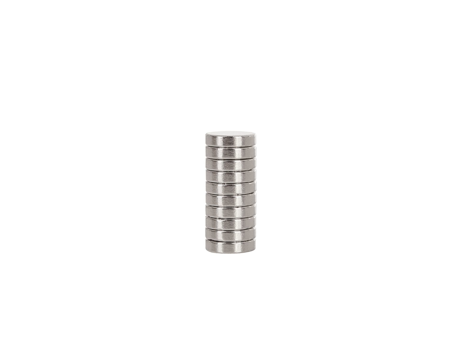 Set magneti cilindrici din neodim, 8 x 2 mm, 10 elemente, Geko G02428