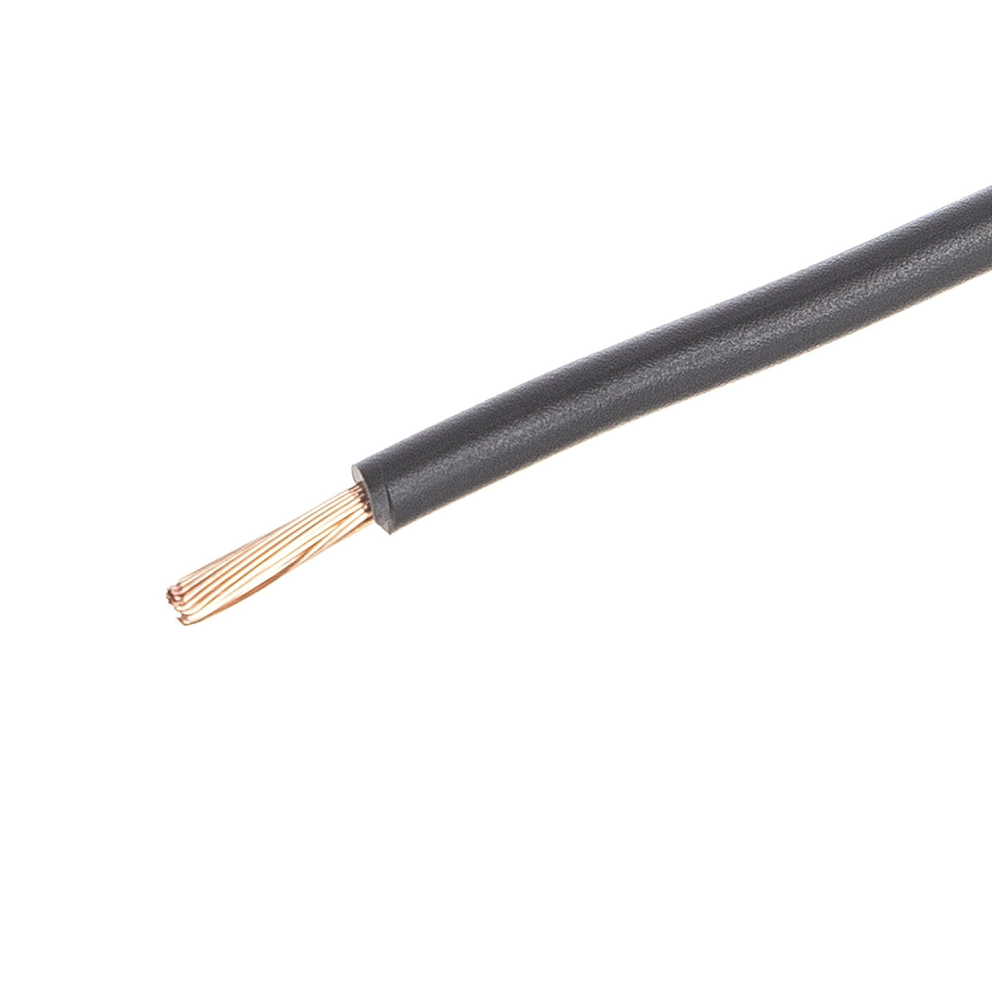 Conductor electric flexibil, negru, MYF 6mm, cupru, H07V-K, rola 100m