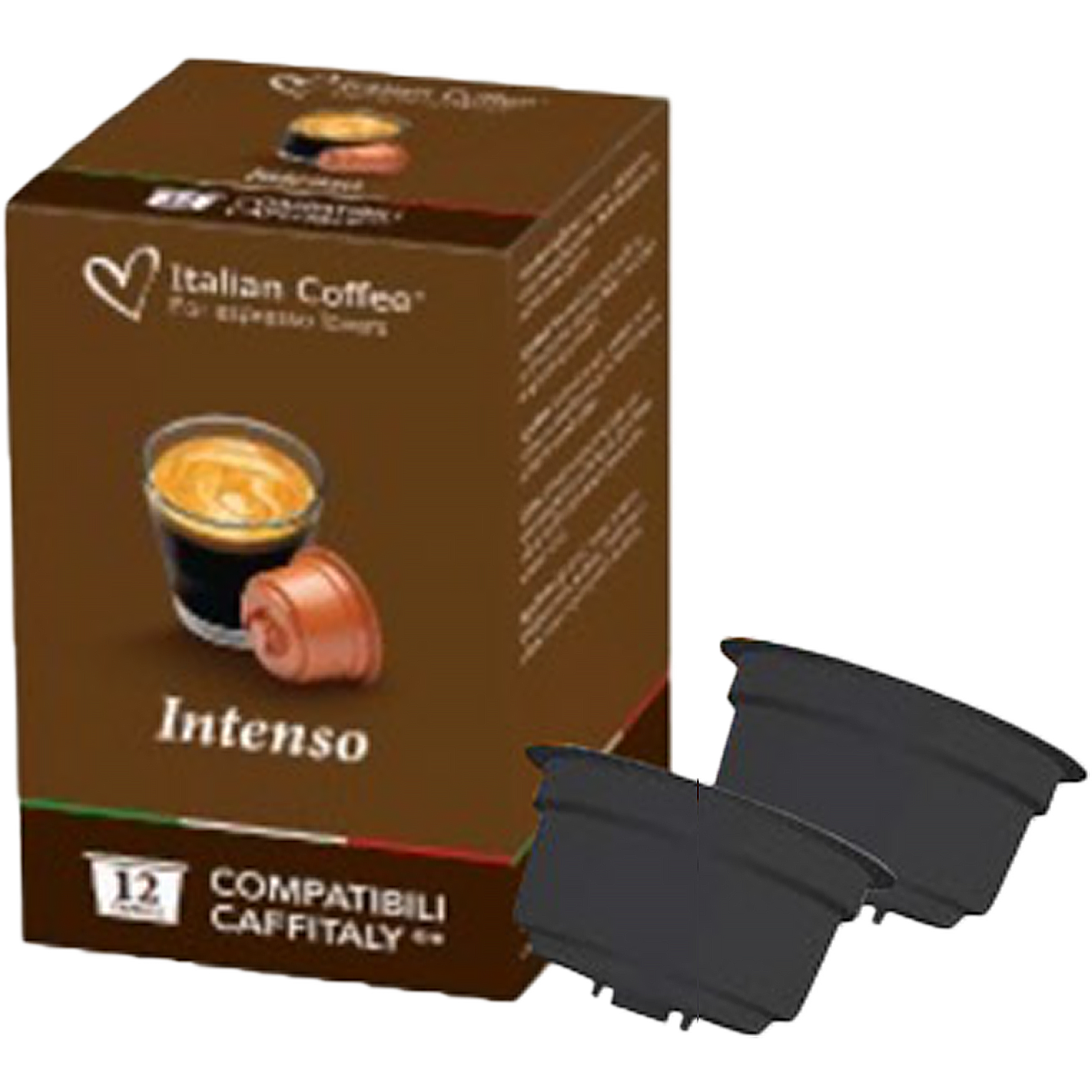 Cafea Intenso, 72 capsule compatibile Caffitaly/Cafissimo/Beanz, Italian Coffee