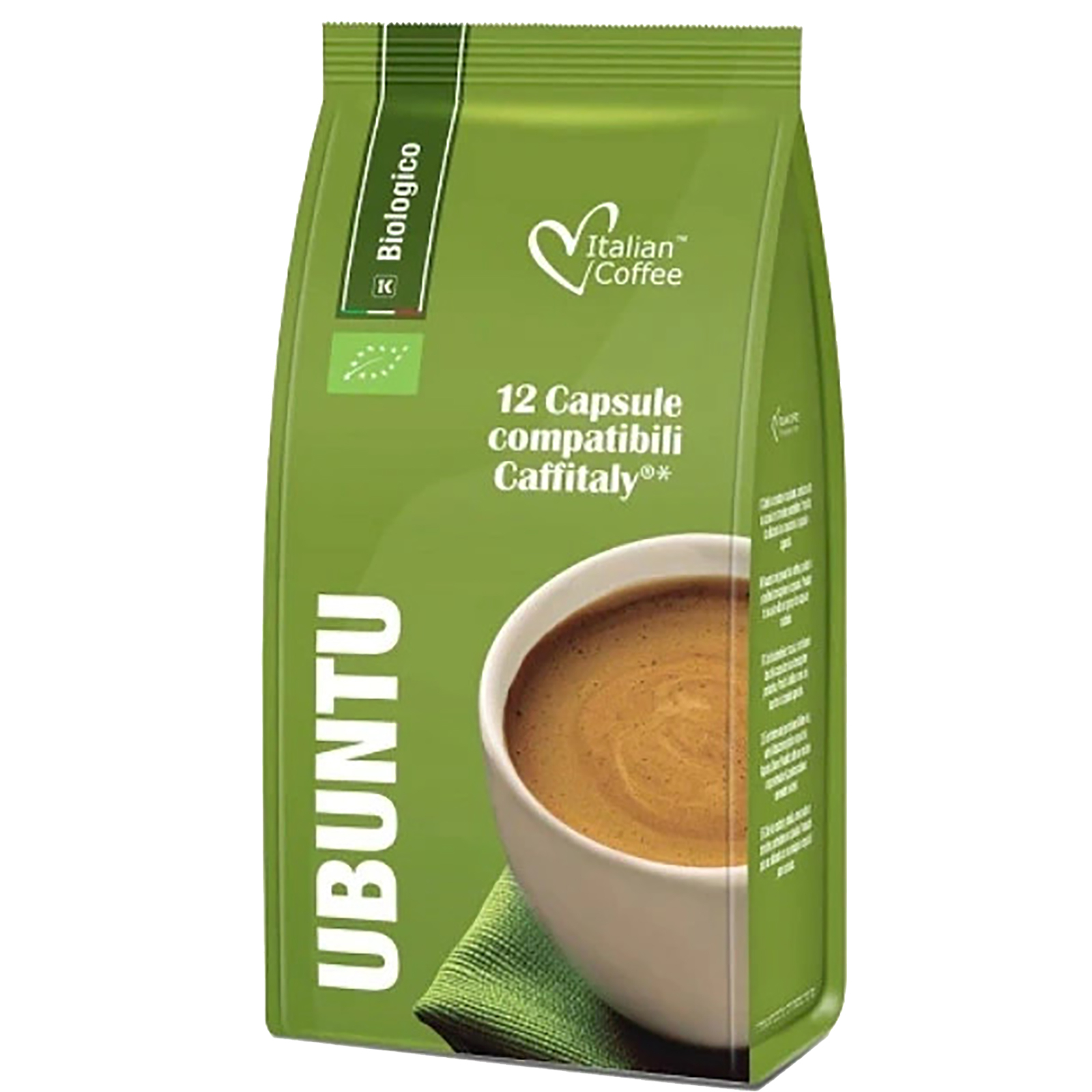Cafea Ubuntu, 96 capsule compatibile Cafissimo/Caffitaly/Beanz, Italian Coffee