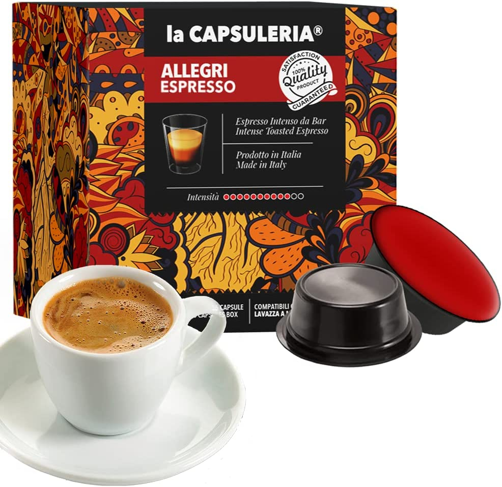 Cafea Allegri Mio, 128 capsule compatibile Lavazza a Modo Mio, La Capsuleria