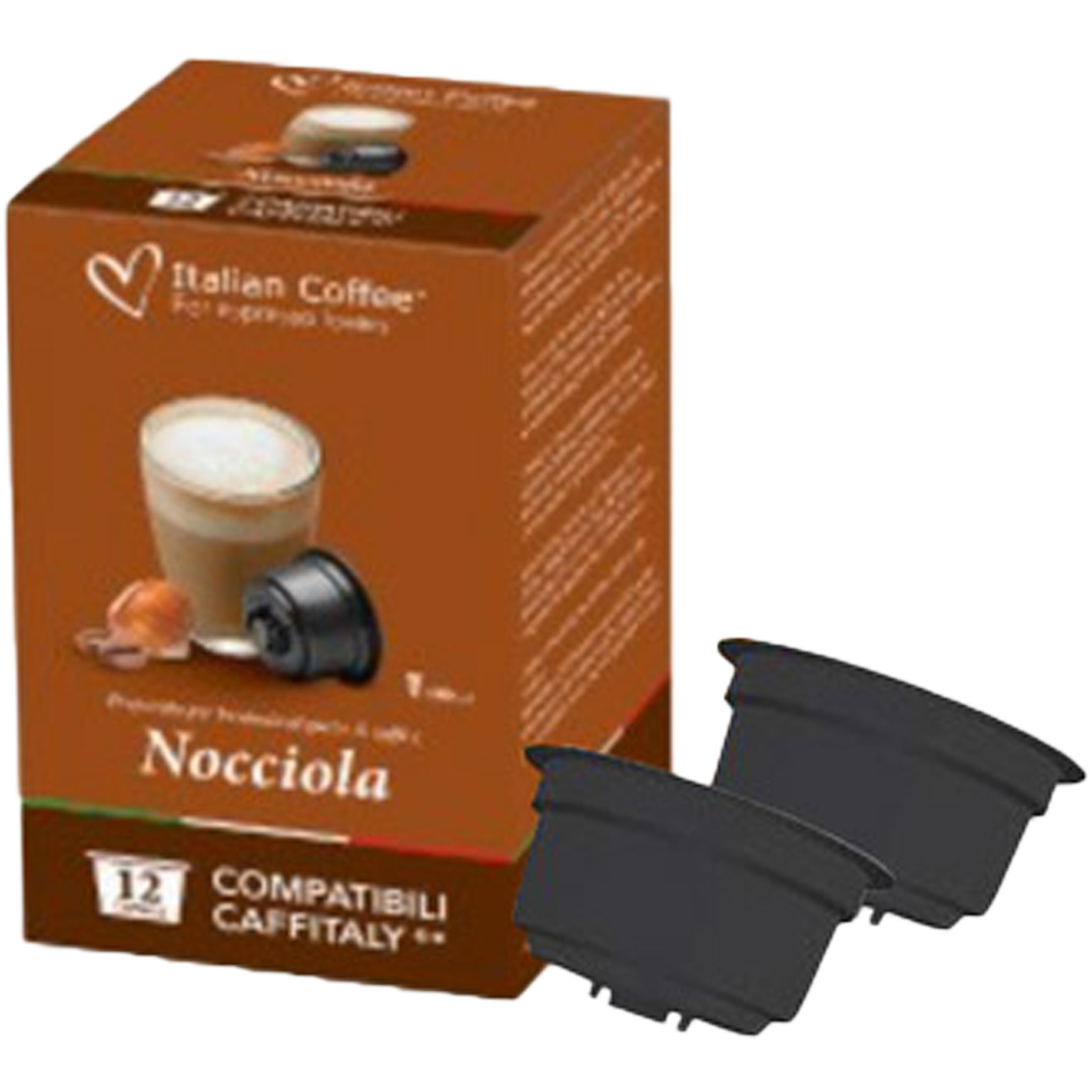 Nocciola, 72 capsule compatibile Cafissimo/Caffitaly/Beanz, Italian Coffee