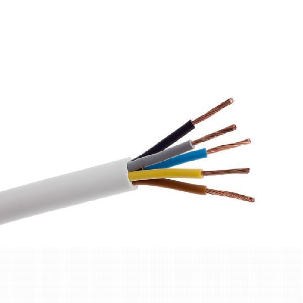 Rola 50 metri Cablu electric, cupru, flexibil, H05VV-F, MYYM, 5 x 6 mm
