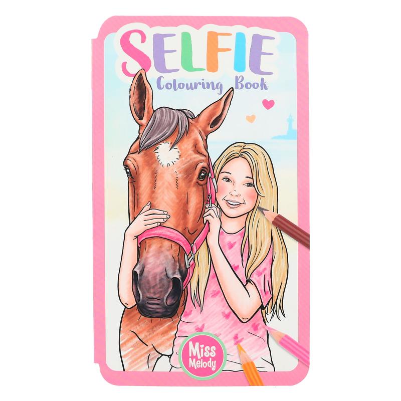 Carte de colorat Selfie Miss Melody