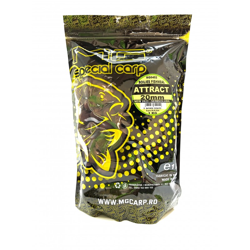 Boilies MG Special Carp Semisolubil Attract Plus 20mm 1 Kg