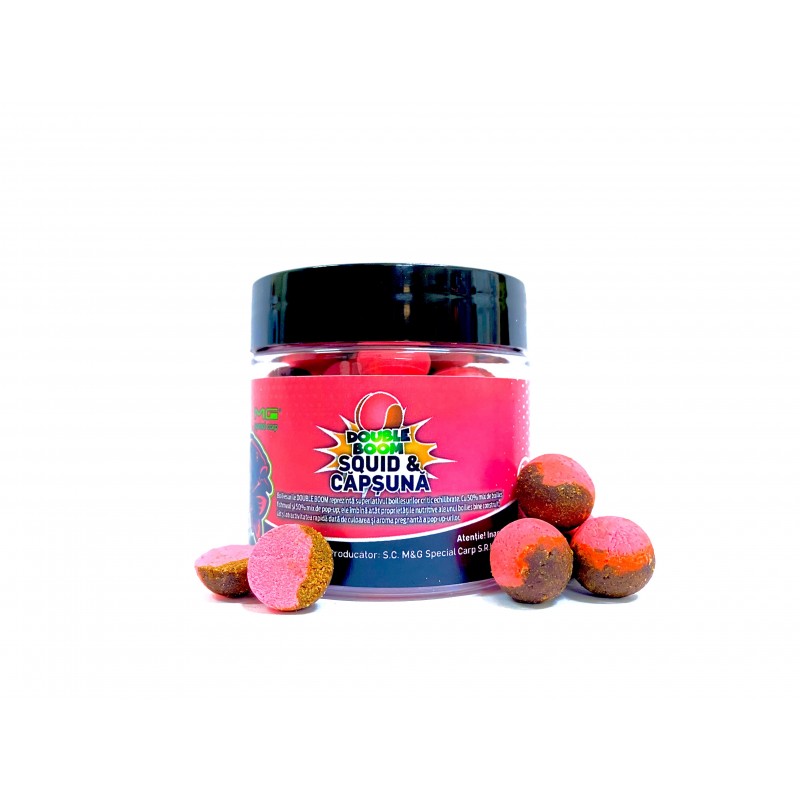 Boilies MG Special Carp Double Boom Squid Capsuna 50 g