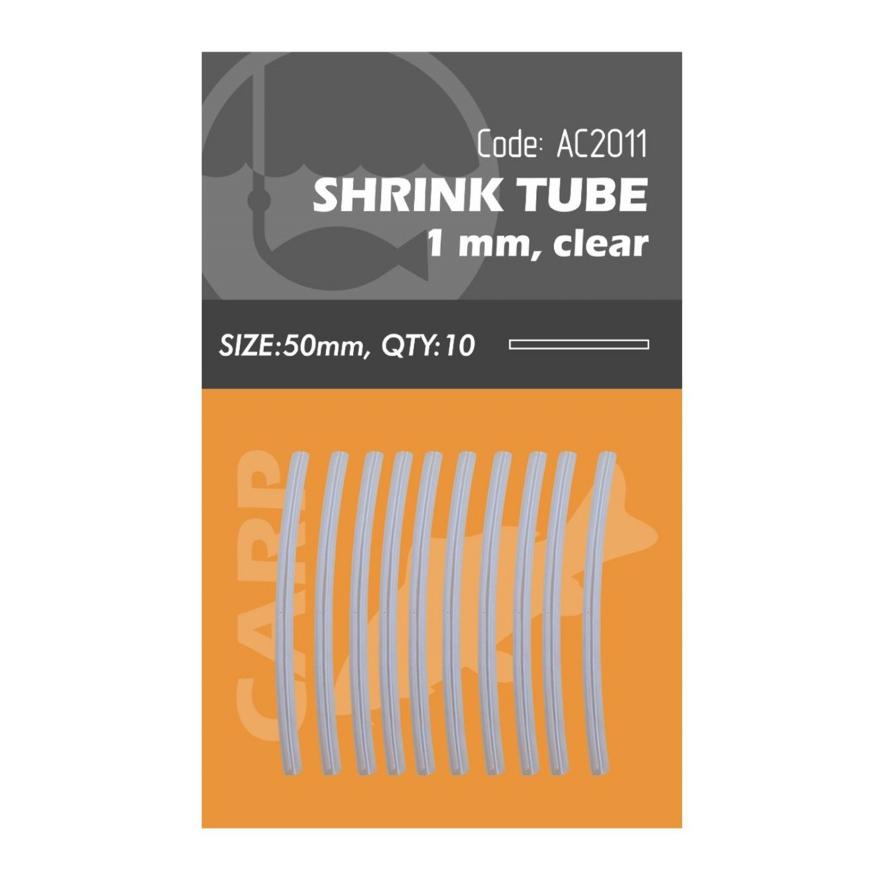 Tub Termoretractabil MMT Orange Shrink Tube Transparent 2mm 5cm 10buc