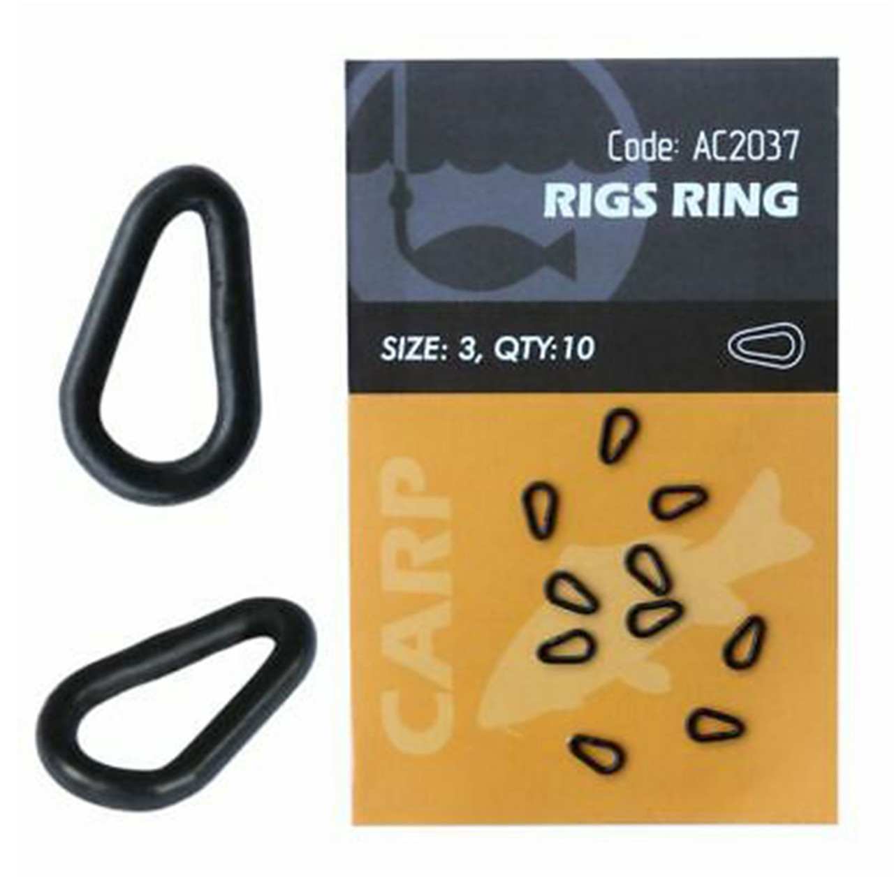 MMT Orange Rigs Ring 0.5cm No.3 10buc