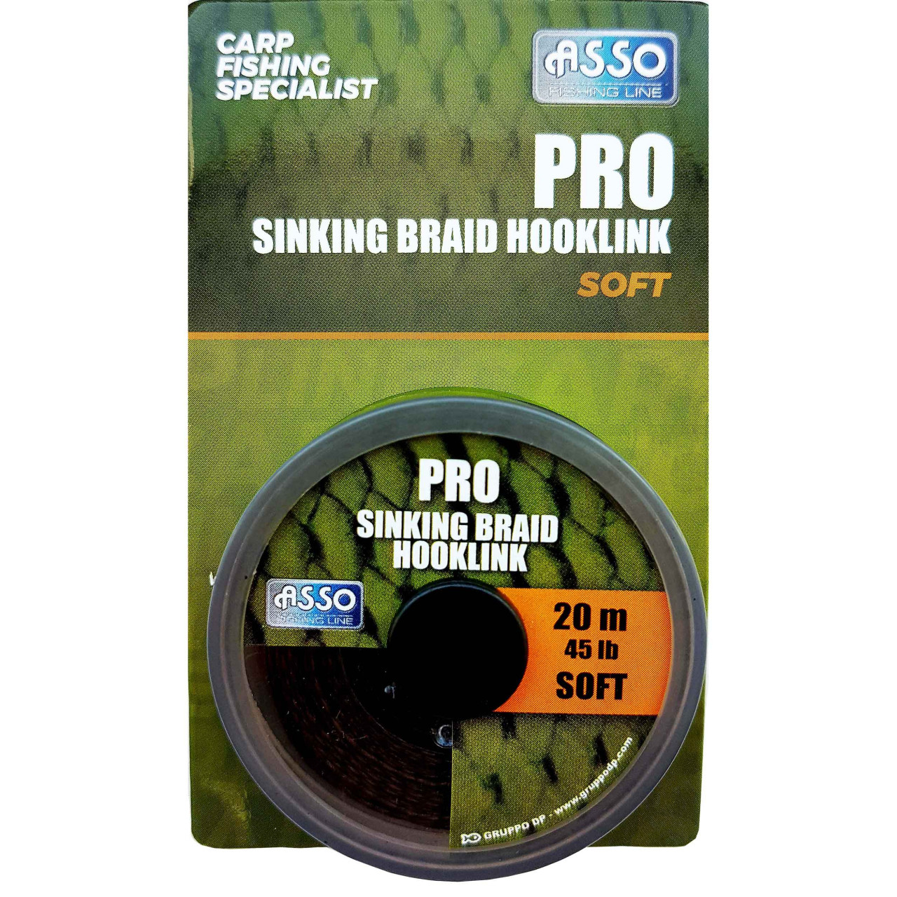 Fir MMT Asso Pro Soft Sinking Braid Hooklink 45Lb 20m Multicolor