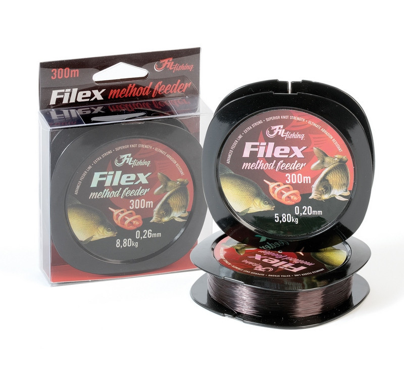 Fir MMT Filex Method Feeder 300m Dark Brown Diametru fir: 0.22mm, Rezistenta la nod: 6.80kg
