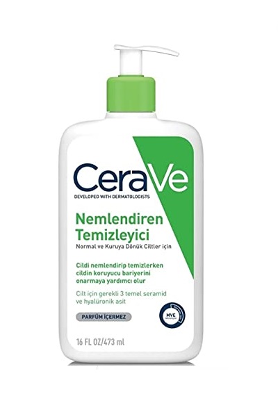 Gel de spalare hidratant CeraVe, cu ceramide si acid hialuronic, pentru piele normal uscata, cantitate 473 ml