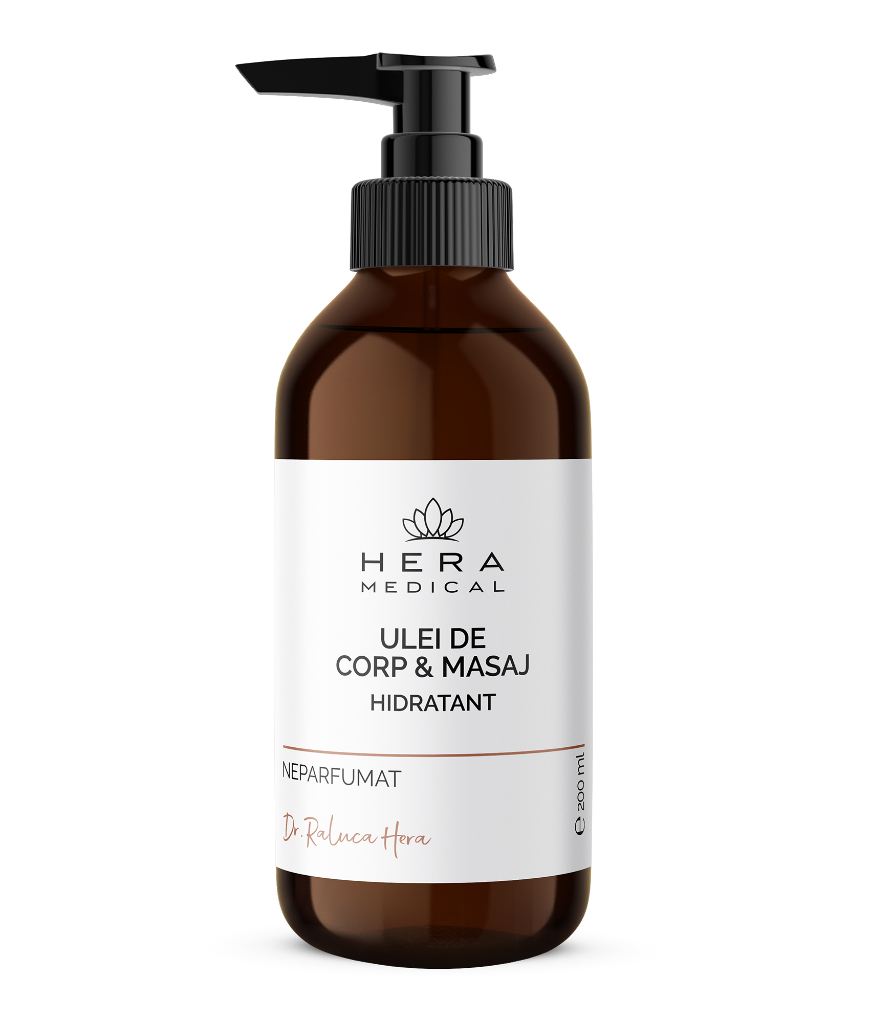 Ulei De Corp și Masaj Hidratant, Hera Medical by Dr. Raluca Hera Haute Couture Skincare, 200 ml