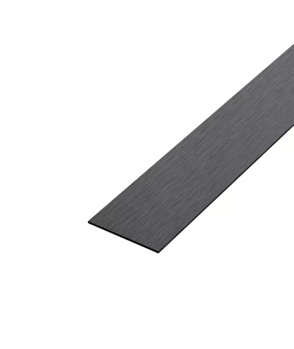 Profil platbanda inox negru brush 30x0.6x2700 mm