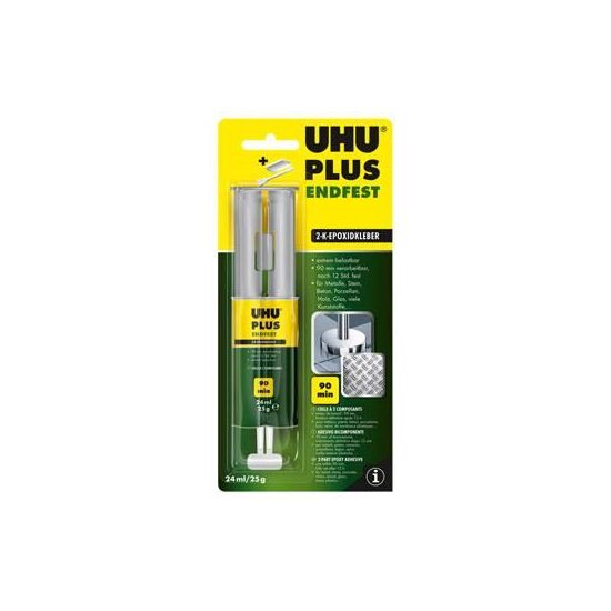 Adeziv universal epoxidic bicomponent UHU Plus Endfest, 24ml