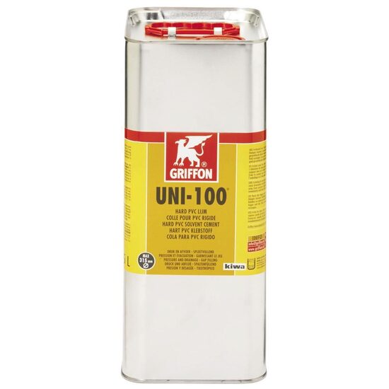 Adeziv gel pentru tevi din PVC GRIFFON Uni-100, 5L
