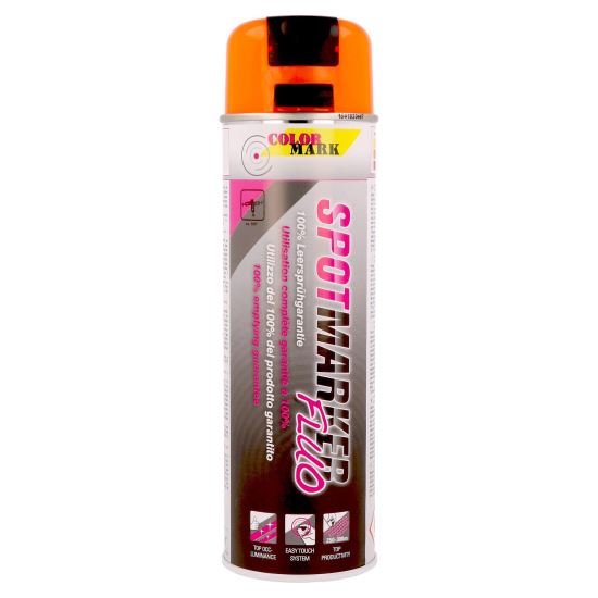 Vopsea spray pentru marcaje industriale COLORMARK Spotmarker, 500ml, portocaliu fluorescent